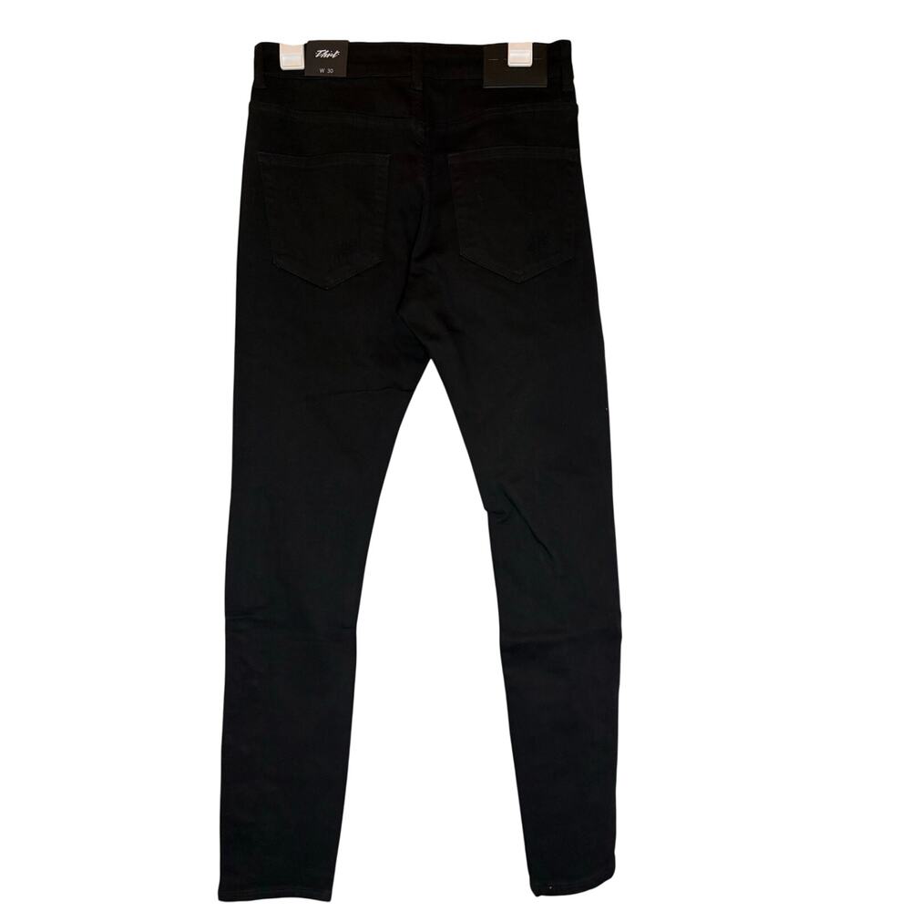 THRT Black Paisley Embroidered Skinny Jeans NWT, SZ 30